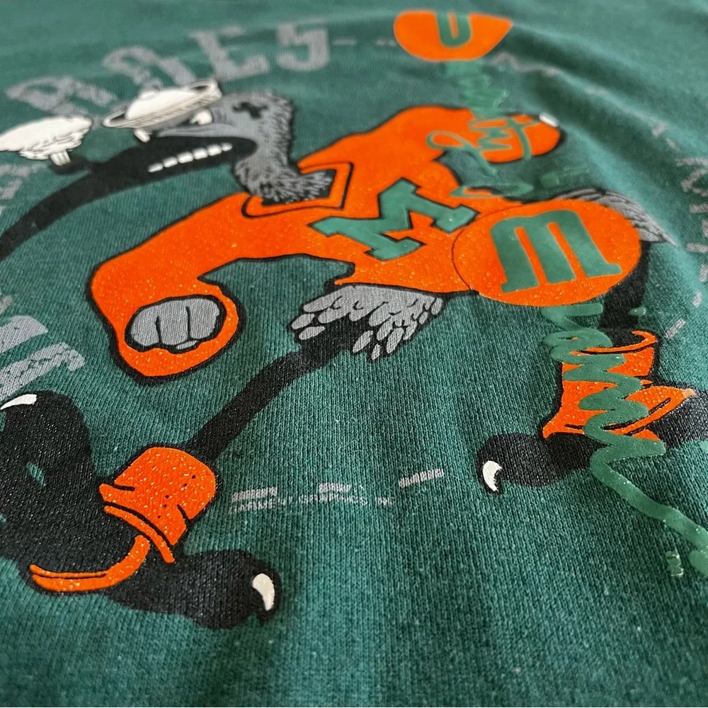 Vintage 90s Miami Hurricanes Crewneck Sweatshirt